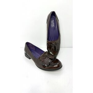 Vintage Style Hotter Shipley Brown Leather Kiltie Loafers US 11 Fringe Bow Shoes